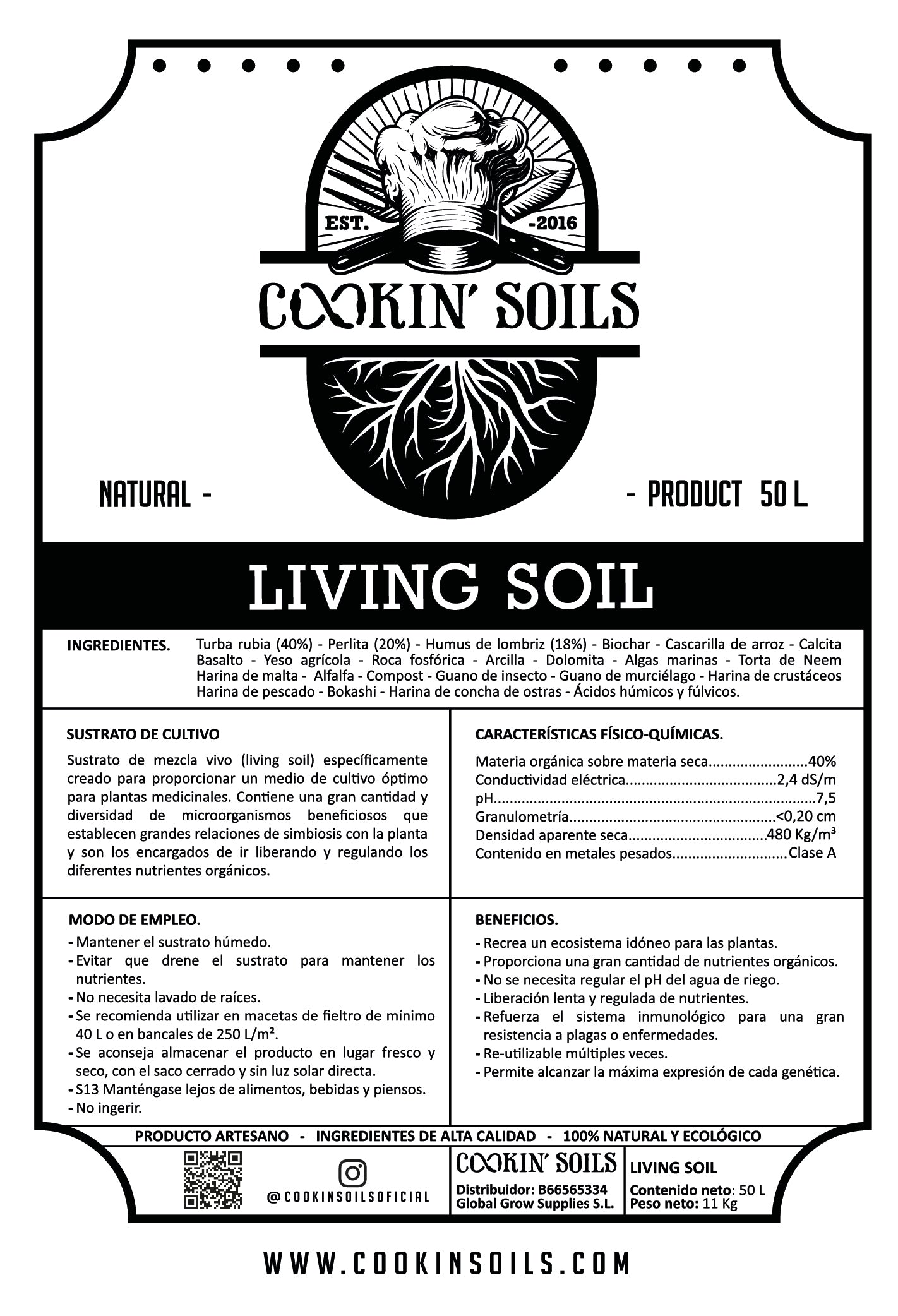 Sustrato Living Soil